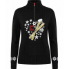 Femme Pull camionneur en mérinos RHEA black