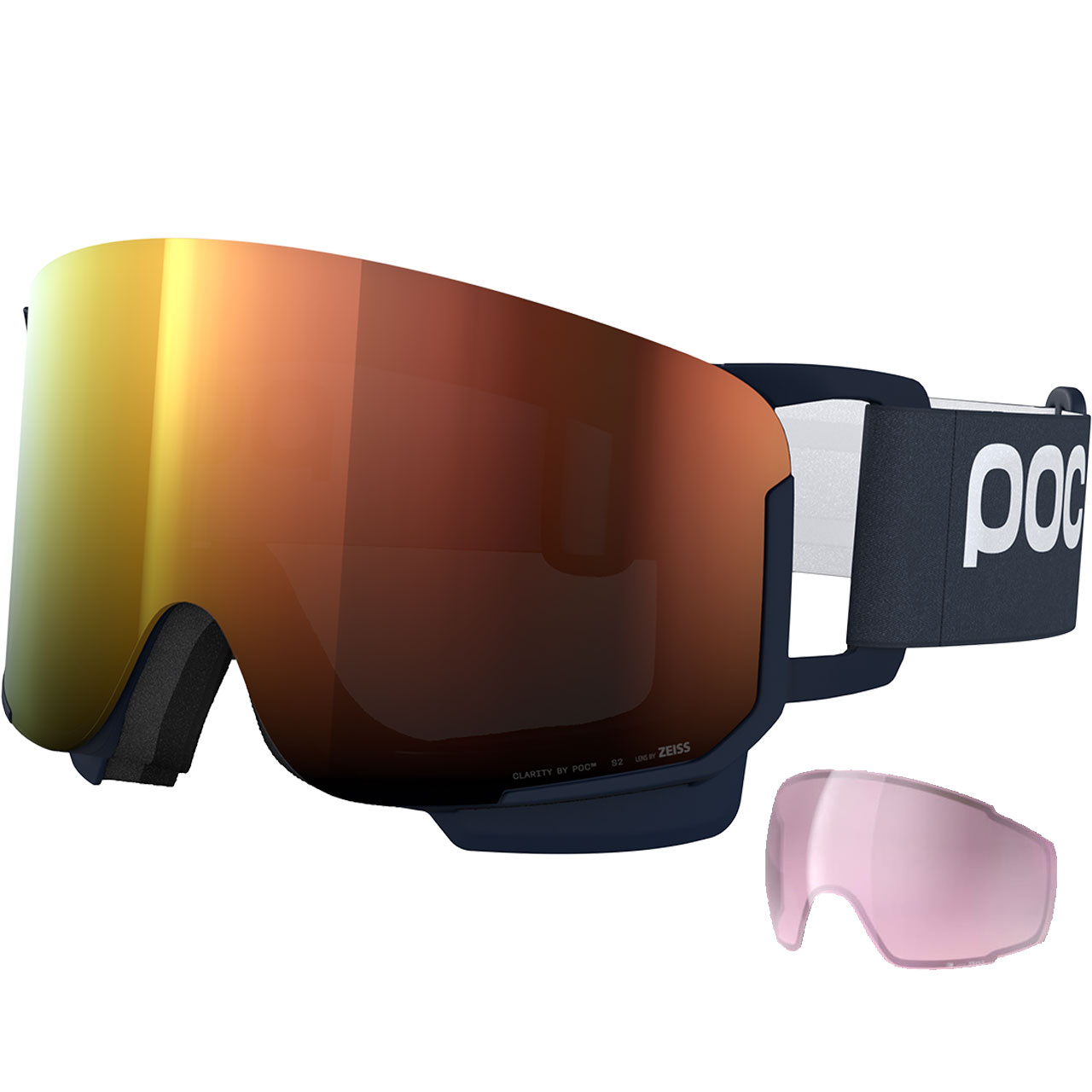 POC Nexal apatite navy/partly sunny orange + Ersatzscheibe