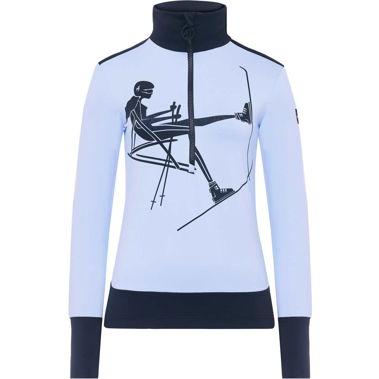 Toni Sailer Damen Skishirt MARYLOU let it snow blue 26/27 - 36