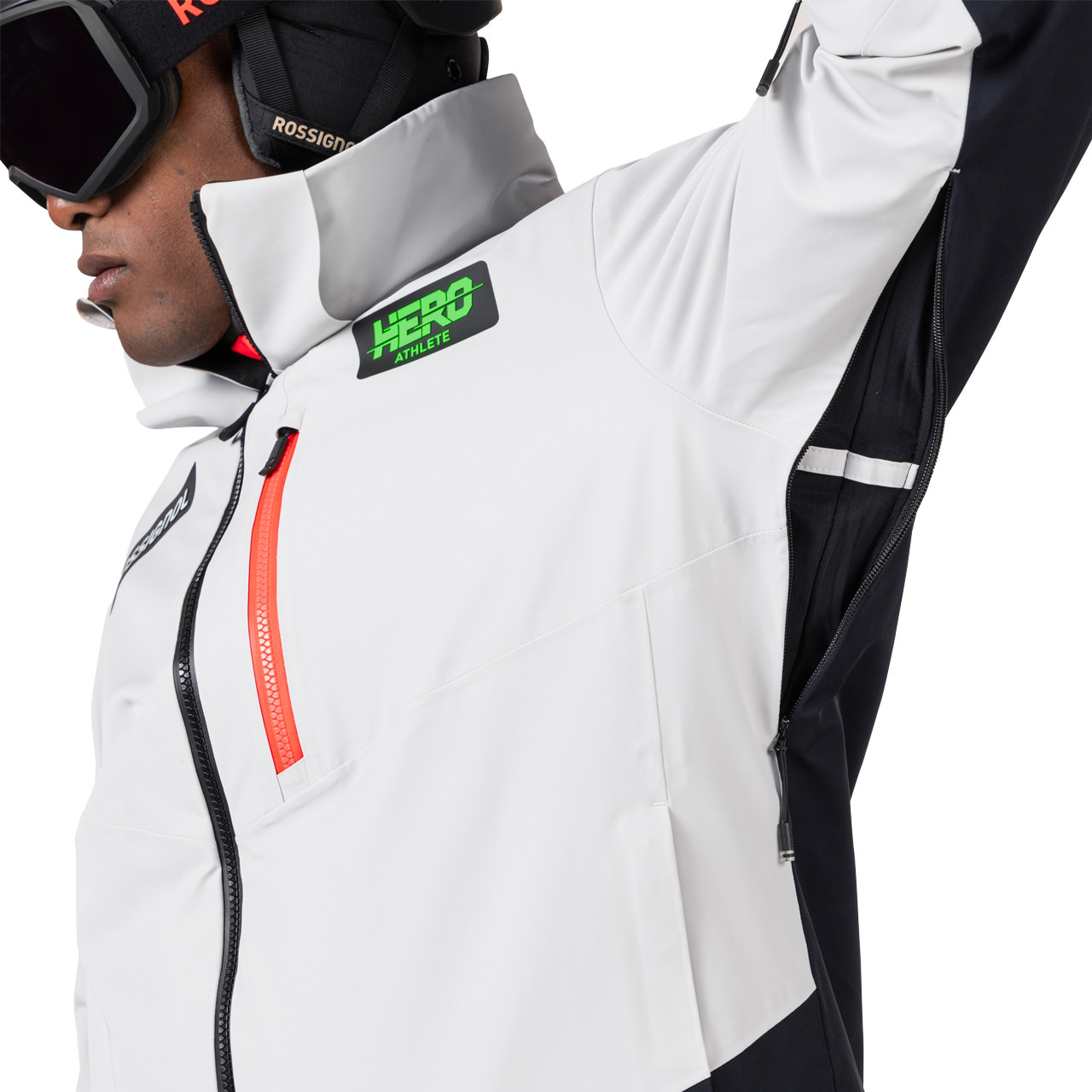 Rossignol Skiwear Men Ski Jacket HERO BLACKSIDE soft grey | XSPO