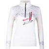 Damen gestricktes Funktionsshirt ENGELBERG white/pearl grey