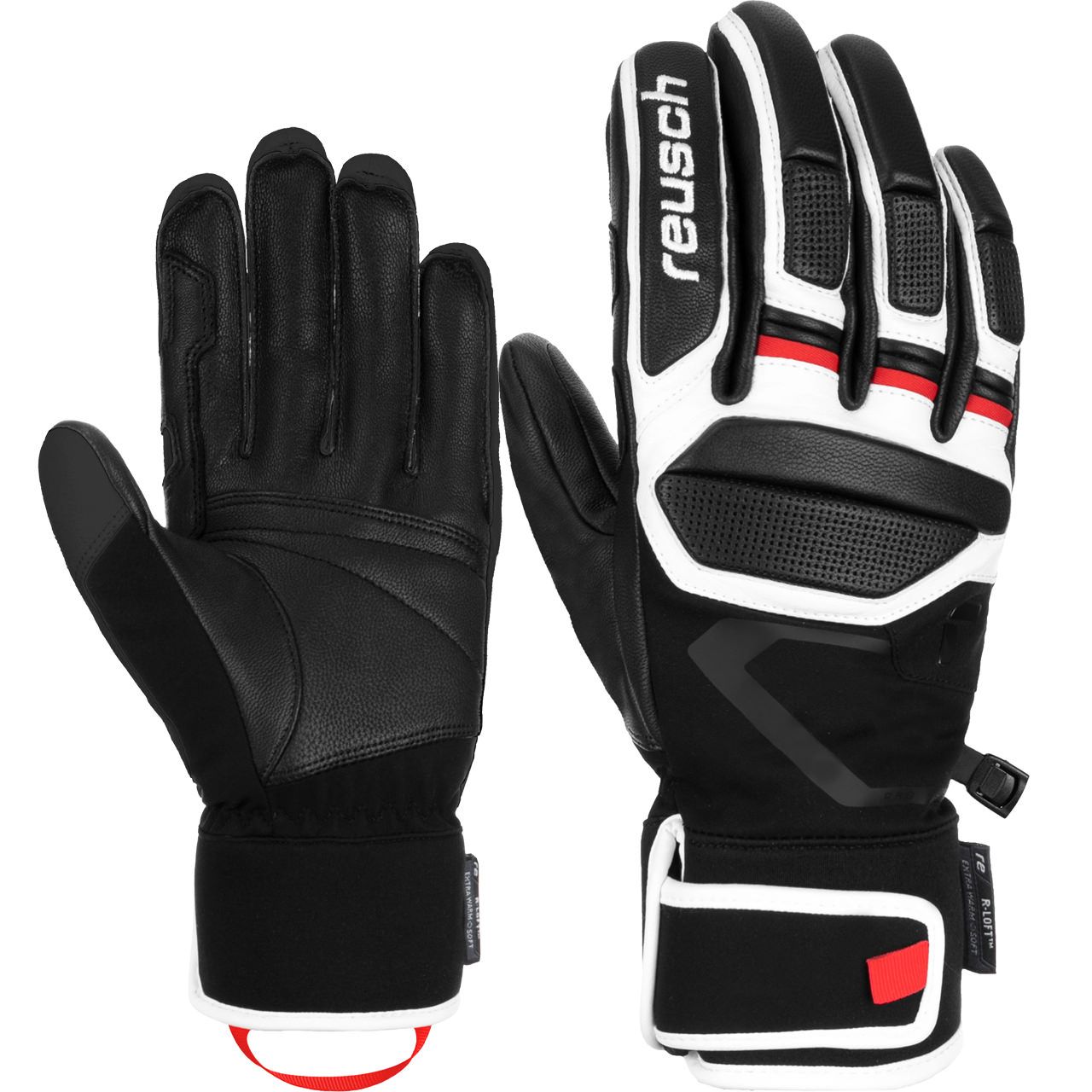 Reusch Herren Handschuh PRO RC black/white/fire red - 9,0