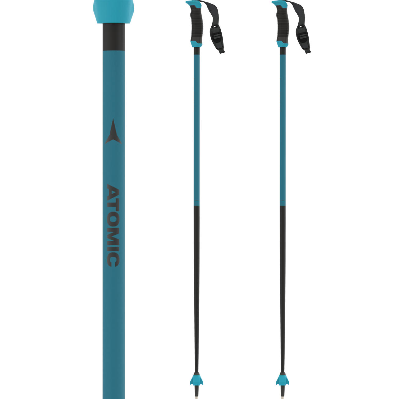 Atomic Redster X Carbon SQS teal blue poles | XSPO