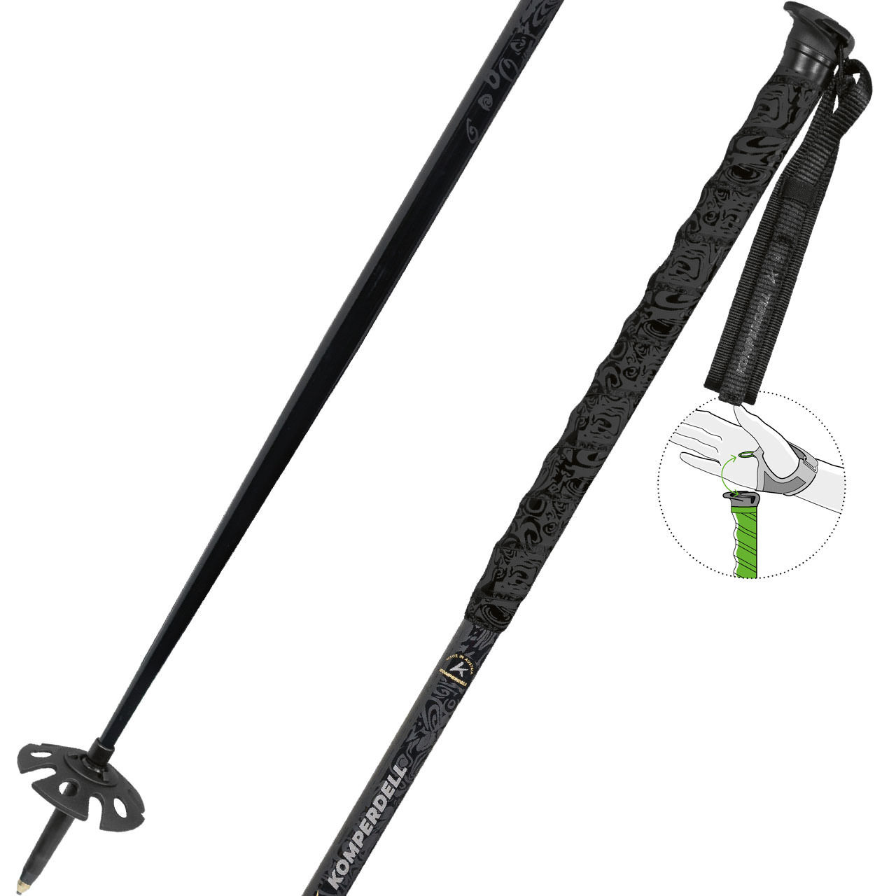 Komperdell Big Art Fat Carbon 26/27 - 130 cm