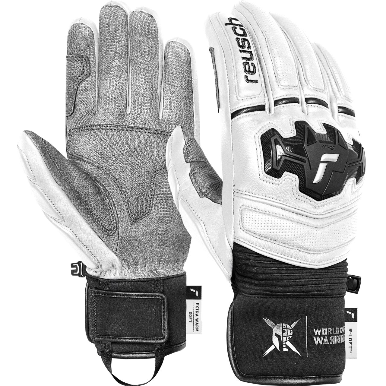 reusch RS レーシングスキーグローブ ホワイト Reusch Men Glove WORLD CHAMP white/black | XSPO