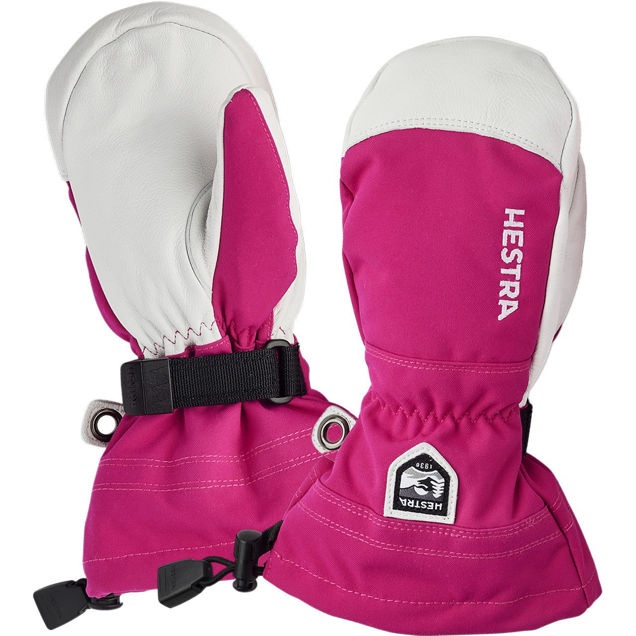 Hestra Kinder Fäustling ARMY LEATHER HELI fuchsia 26/27 - 6,0