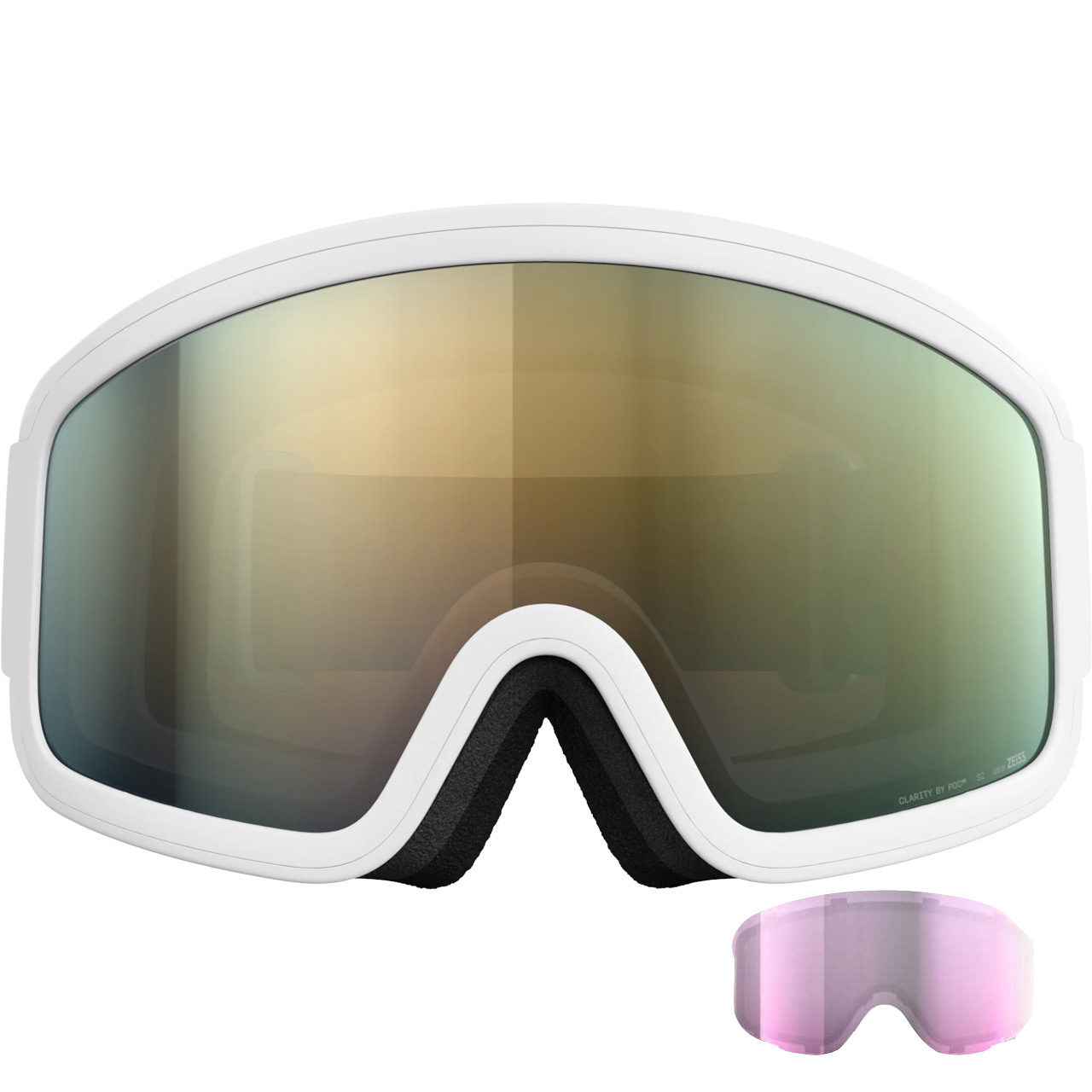 POC Ciasma hydrogen white/ sunny cool gold + Ersatzscheibe