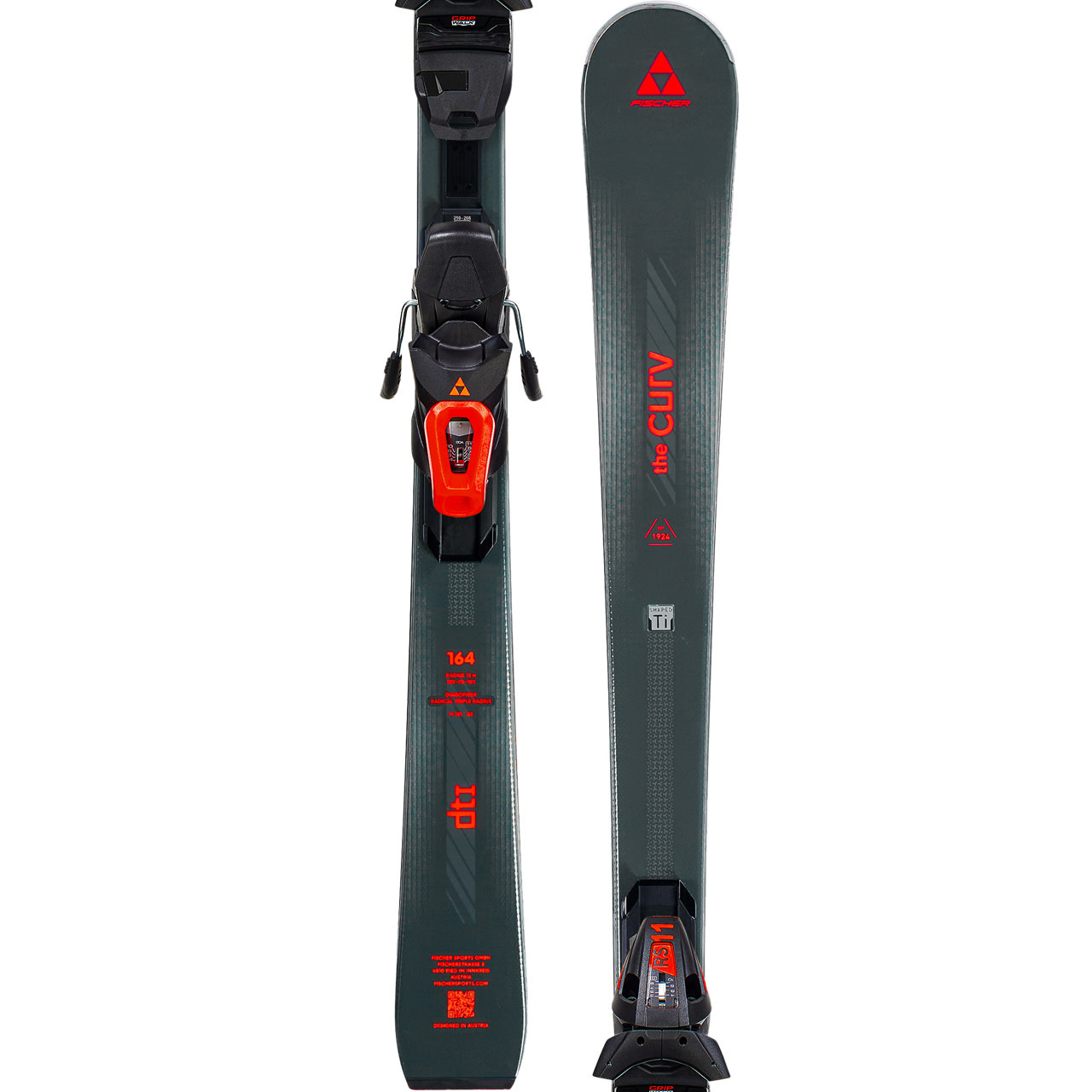 Fischer The Curv DTI LYT PR grey/red 26/27 - 178 cm