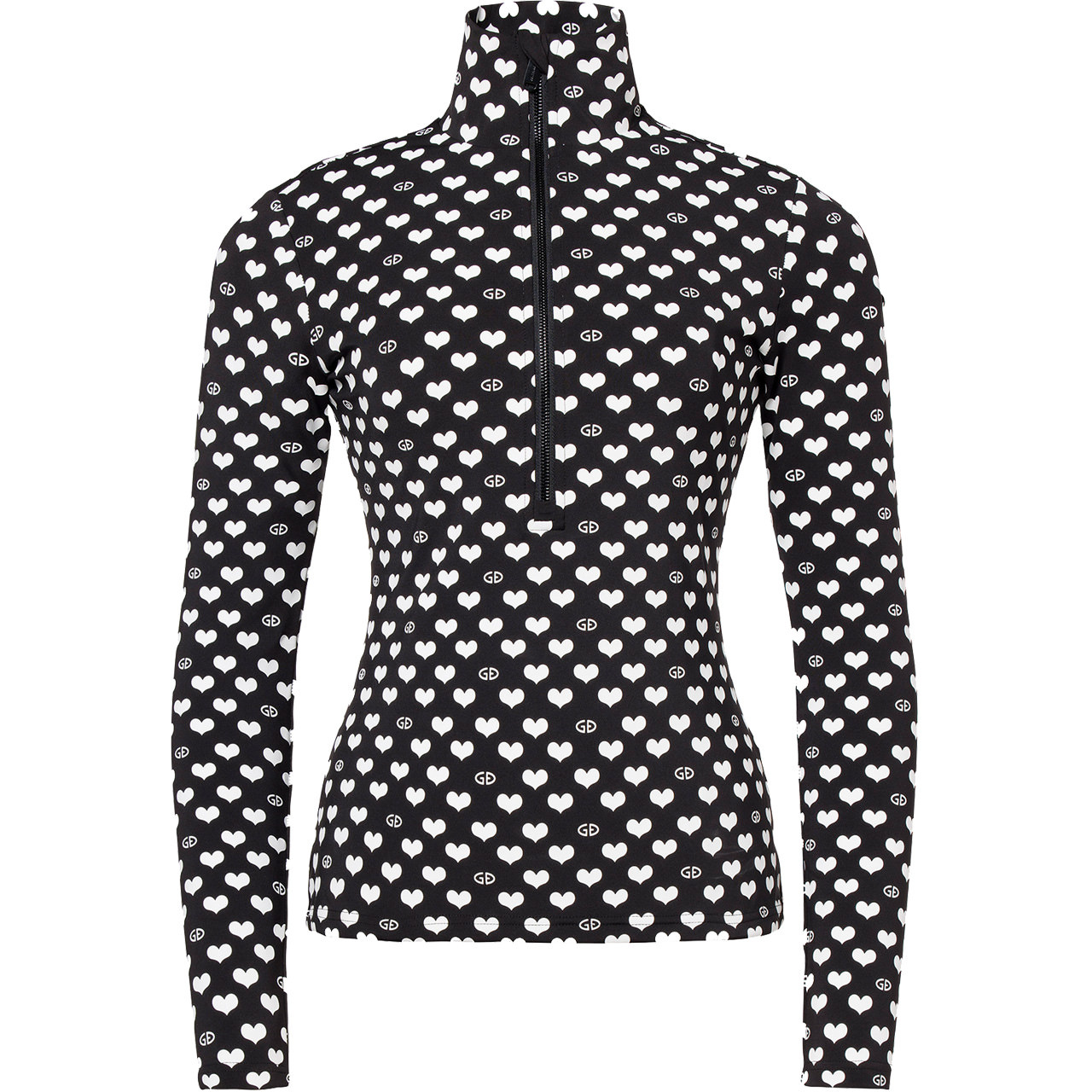 Goldbergh Damen Skishirt CUORI cuori black - S