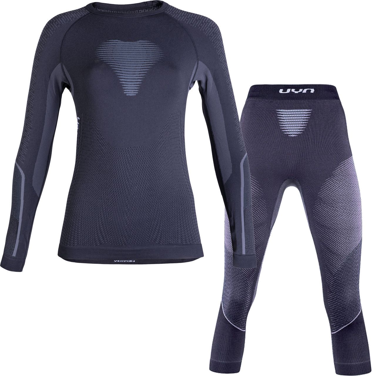 UYN Damen Unterwäsche Set VISYON charcoal/light blue/white - S/M