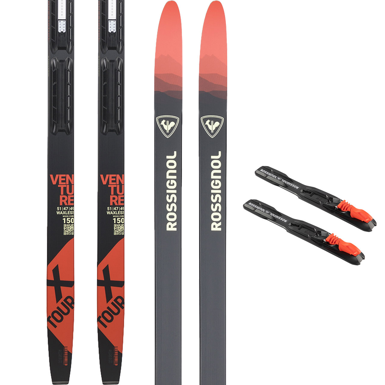 Rossignol XT Venture JR Waxless SET - 170 cm = 56 - 66 kg