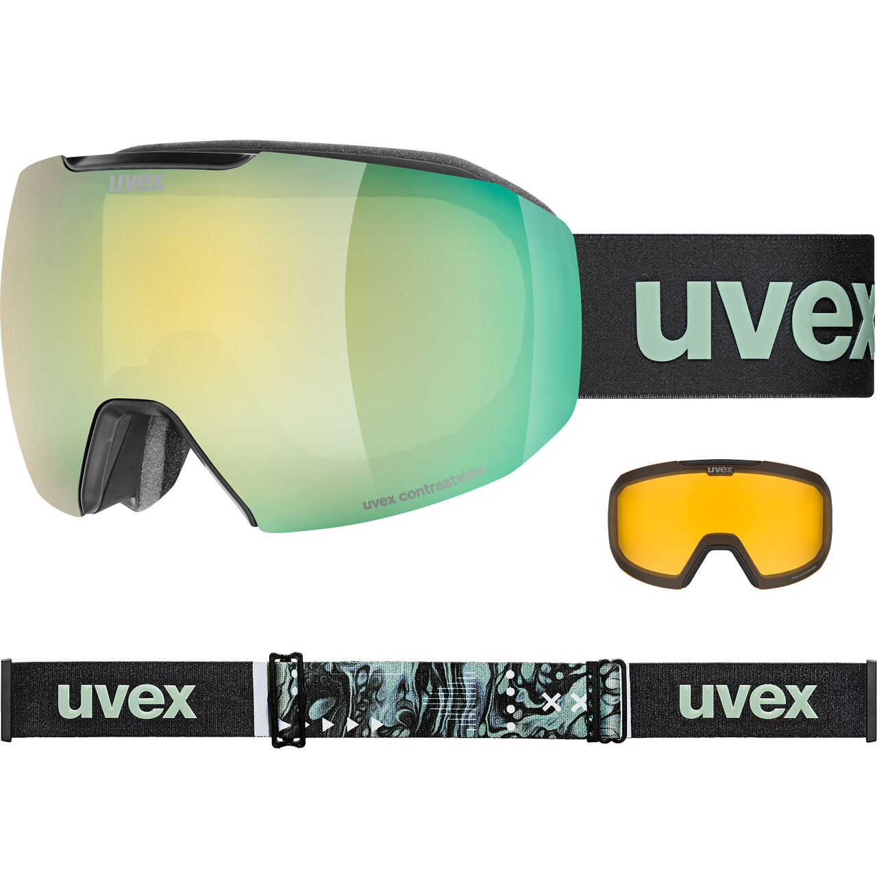 Uvex Epic ATTRACT S black matt / mirror opal + spare lens | XSPO