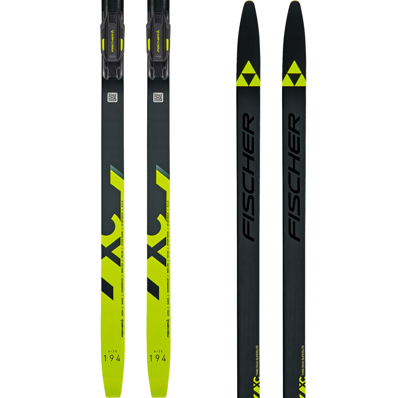 Fischer Twin Skin Superlite EF Medium SET 26/27 - 179 cm = 55 - 69 kg