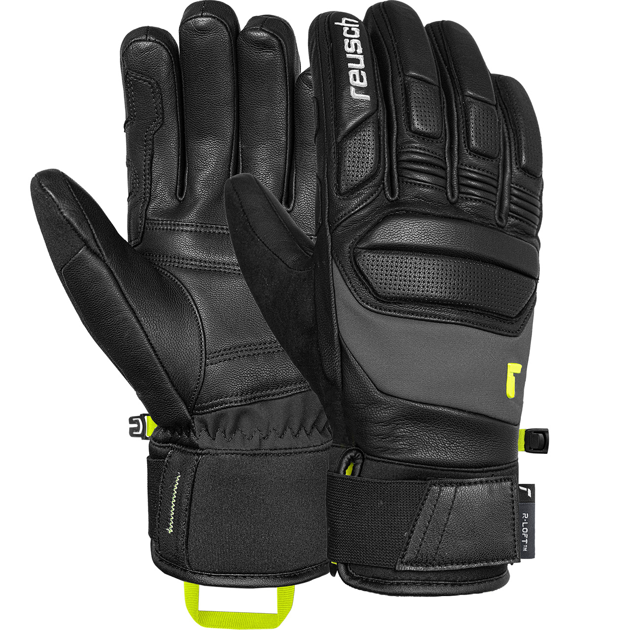 Reusch Herren Handschuh PROFI SL black/safety yellow - 9,5